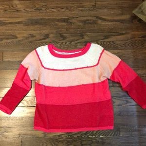 Shades of pink striped sweater